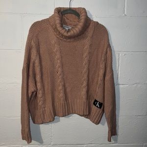 Calvin Klein Jeans turtle neck crop top size L
